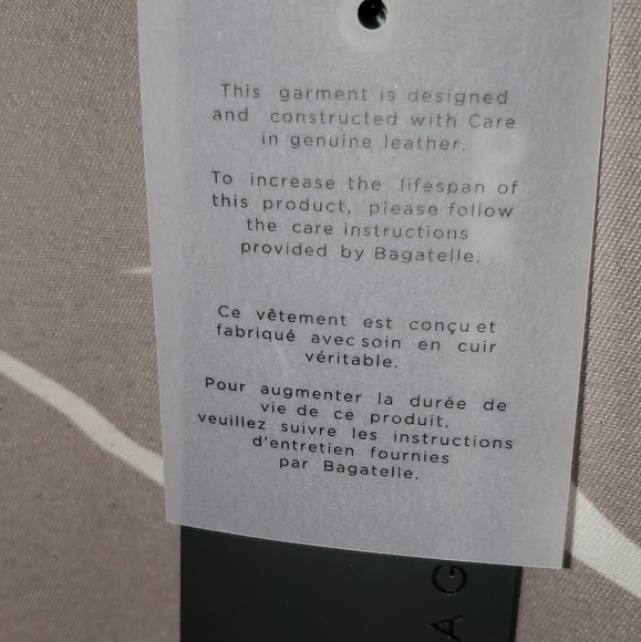 💥SALE💥Bagatelle Aria Real Leather Moto Jacket - Picture 6 of 8